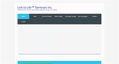 Desktop Screenshot of linktolifeseminars.com