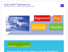 Tablet Screenshot of linktolifeseminars.com